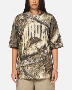 Womens Jordan: Jordan Brooklyn Real Tree All Over Print Crewneck T-Shirt Sail/Sail