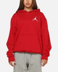Jordan Jumpman Fleece Pullover Hoodie Gym Red/White