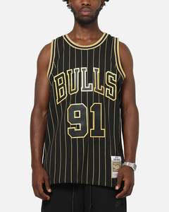 Mitchell & Ness Chicago Bulls Dennis Rodman Swing Jersey Black/Gold