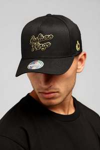 All Black And Gold: CULTURE KINGS X MITCHELL & NESS 10 YEAR ANNIVERSARY 110 SNAPBACK BLACK/GOLD