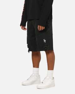 Saint Morta Annex Baggy Jorts Black Shadow