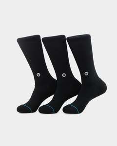 Stance Icon 3 Pack Black