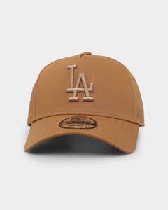 Mens Sale Headwear: New Era Los Angeles Dodgers Tonal 9FORTY A-Frame Snapback Wheat