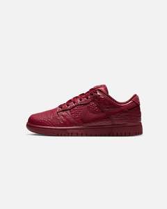 Womens Sale Footwear: Nike Women's Dunk Low "Croc Skin" Team Red