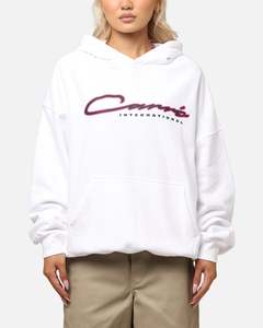 Carre Race Script Hoodie White