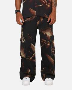 Saint Morta Rapture Cargo Pants Black/Orange