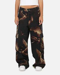 Saint Morta Bottoms Trackpant: Saint Morta Rapture Cargo Pants Black/Orange