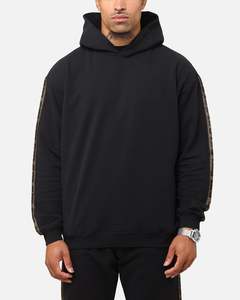 Champion Lux Taping Hoodie Black