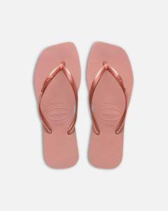 Havaianas Women's Slim Square Thongs Rose
