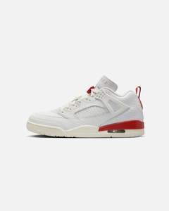 Mens Sale Footwear: Jordan Spizike Low "El Vuelo" Summit White/Metallic Gold-Dragon Red
