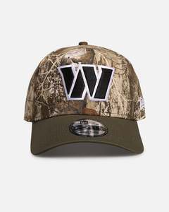 Mens Sale Headwear: New Era Washington Commanders 'NFL Season Kick Off' 9FORTY A-Frame Snapback Realtree/Olive