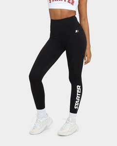 Womens Sale Bottoms: Starter Women's Foundation High Waist Tight Black