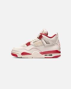 Jordan Women's Air Jordan 4 Retro "Pale Ivory and Tough Red" Pale Ivory