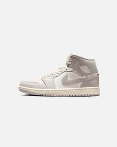 Womens Jordan: Nike Women's Air Jordan 1 Mid SE Light Iron Ore