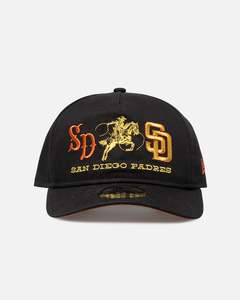 All Black And Gold: New Era San Diego Padres 'Western Rodeo' 19TWENTY Snapback Black/Gold