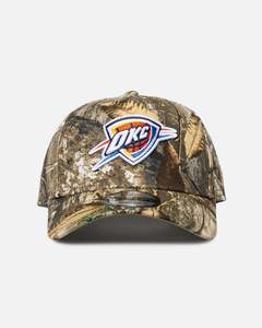 All Camo: New Era Oklahoma City Thunder 'Real Tree Camo' 9FORTY A-Frame Snapback Real Tree Camo