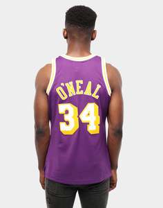 Mitchell & Ness Los Angeles Lakers Shaquille O'Neal #34 Swingman Jersey Purple