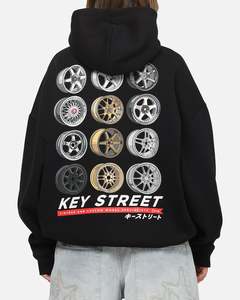 Key Street Wheels Hoodie Black
