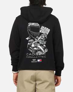Tommy Hilfiger X Cadillac Formula 1 Team Car Graphic Hoodie Black
