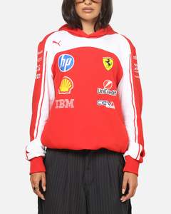 Hoodies: Puma X Scuderia Ferrari Replica Hoodie Red