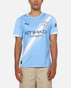 All Sale Tops: Puma Manchester City FC Home Replica Jersey Light Blue