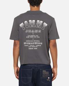 Tommy Jeans Arch Western Backprint T-Shirt Washed Black