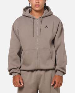 Womens Jordan: Jordan Jumpman Brooklyn Oversized Fleece Hoodie Olive Grey/Black
