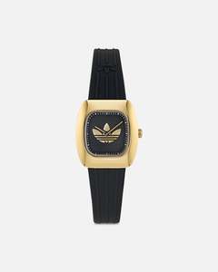 All Black And Gold: Adidas Retro Wave One Watch Black/Gold
