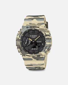 All Camo: G Shock GA2100CM-5A Watch Camo/Black