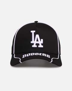 New Era Los Angeles Dodgers 'Piping' 9FORTY A-Frame Snapback Black/White