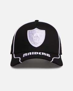 New Era Las Vegas Raiders 'Piping' 9FORTY A-Frame Snapback Black/White