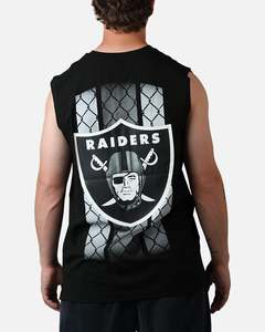 Mens Tops Muscle Tees: New Era Las Vegas Raiders Muscle T-Shirt Black