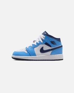 Kids Jordan: Jordan Kids' Air Jordan 1 Mid (GS) University Blue