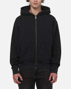 Saint Morta Medici Zip Hoodie Washed Black