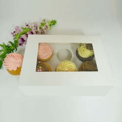 Regular Cupcake - Cupcake Boxes: 6 cupcake window Box($2.00/pc x 25 units)
