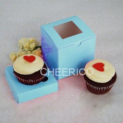 Products: 1 window baby blue cupcake box w finger hole ($1.25/pc x 25 units)
