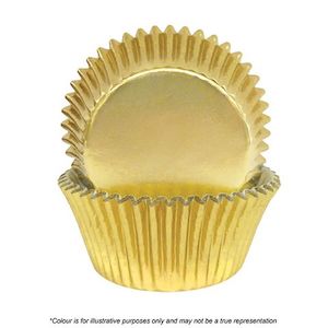 390 Baking Cups (Mini Cupcakes) - Gold (72 pack)