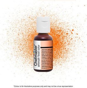 Airbrushing: Chefmaster Airbrush Colour - Sunset Orange - 18gm