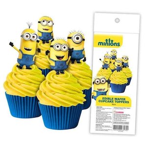 Edibles: Edible Wafer Toppers - Minions (Pack of 16)