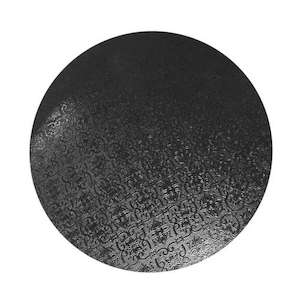 Cake Boards Discs: Black Round Masonite Board