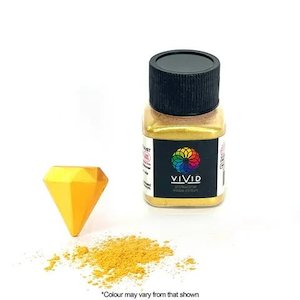 Edible Colouring: Vivid Super Gold Shimmer Metallic Dust