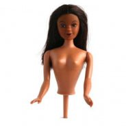Cake Toppers: Wilton Pick Doll - Brown Hair, Brown Skin