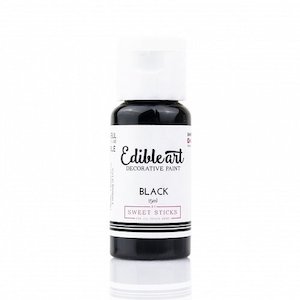 Edible Paints: Sweet Sticks Edible Paint - Black- 15ml