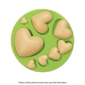 Valentines Treats: Silicone Mould -  Mixed Hearts