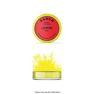 Cupcake Cake Decorating Supplies: Barco Red Label Lemon Colour/Paint/Dust 10ml