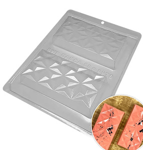 Decorating Equipment: Geometric Slab | Chocolate Mould | 3 Piece Set