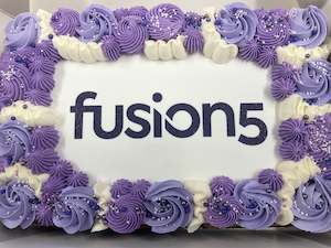 Corporate Cake in a Box | Custom Edible Image