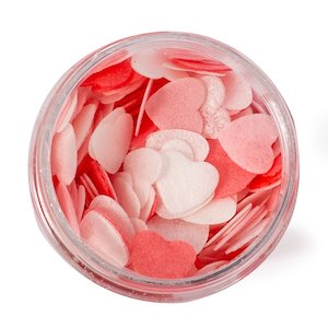 Valentines Treats: Sprinks | Wafer Decorations | Small Hearts Valentine | 9g