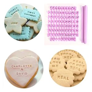 Embosser | Alphabet & Number Set | Cookie Stamps