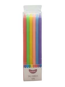 Candles | Rainbow | 12cm | Pack of 12 | GoBake